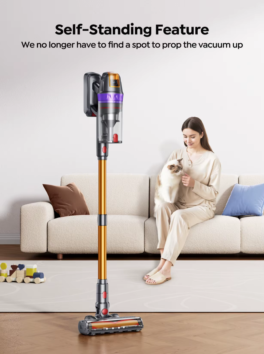 Odkurzacz pionowy bezprzewodowy BUTURE VC90 – moc 600 W, ssanie 65 kPa